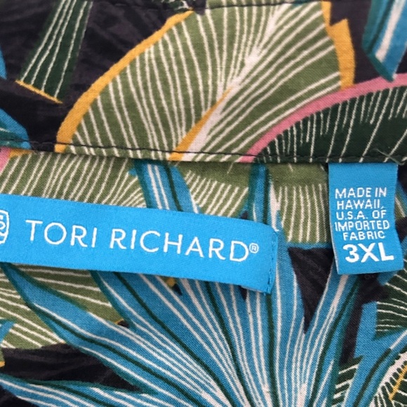 Tori Richard Men's Hawaiian Shirt Men's 3XL Cotton Lawn Tropical Resort Beach - Picture 6 of 9